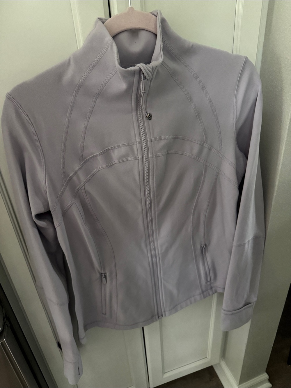 Lululemon Light Lavender Full-Zip Define Jacket Luon, size 10, see addit details